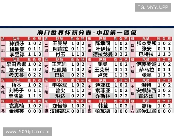世界杯预选赛积分榜最新排名全解析助你掌握各国晋级形势